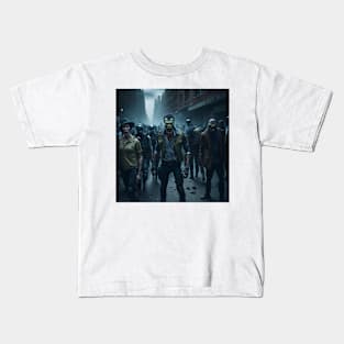 Zombie Apocalypse Scene Kids T-Shirt